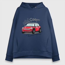 Женское худи Oversize хлопок Mini Cooper