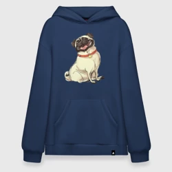 Худи SuperOversize хлопок Радостный мопс