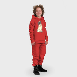 Детский костюм хлопок Oversize Радостный мопс - фото 2