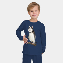 Детская пижама с лонгсливом хлопок Хаскогвин - фото 2