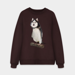 Мужской свитшот oversize без начеса хлопок Хаскогвин