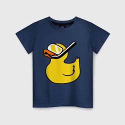 Детская футболка хлопок Утенок пловец