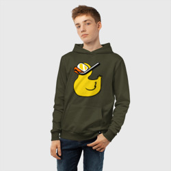 Детская толстовка хлопок Утенок пловец - фото 2