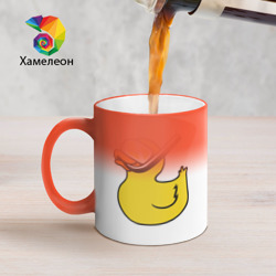 Кружка хамелеон Утенок пловец