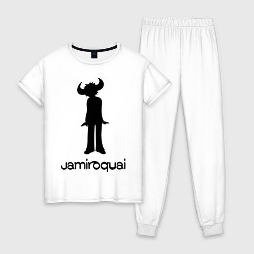 Женская пижама хлопок Jamiroquai, цвет белый