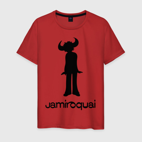 Мужская футболка хлопок Jamiroquai, цвет красный