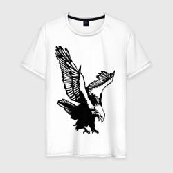 Орлиный размах крыльев – Мужская футболка хлопок с принтом купить со скидкой в -20%