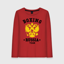 Женский лонгслив хлопок Boxing Russia Team