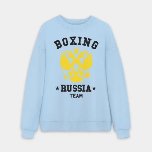 Мужской свитшот oversize без начеса хлопок Boxing Russia Team