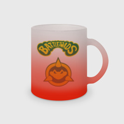 Кружка матовая стеклянная Боевые Жабы