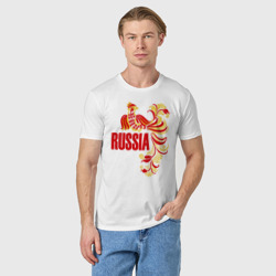 Мужская футболка хлопок Россия - фото 2