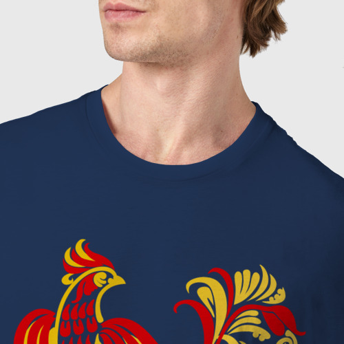 Мужская футболка хлопок Россия, цвет темно-синий - фото 6
