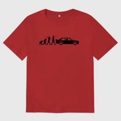 Женская футболка хлопок Oversize БМВ эволюция