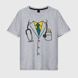 Мужская футболка хлопок Oversize Халат врача