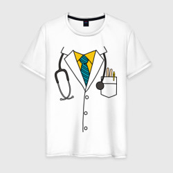 Мужская футболка хлопок Халат врача