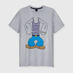 Мужская футболка хлопок Slim Костюм морячка