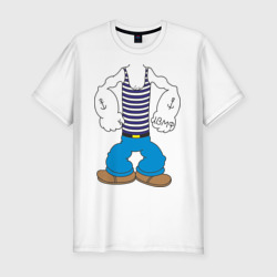 Мужская футболка хлопок Slim Костюм морячка