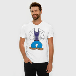 Мужская футболка хлопок Slim Костюм морячка - фото 2