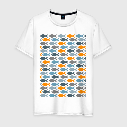 Мужская футболка хлопок Рыбки