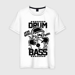 Мужская футболка хлопок Drum n bass пластинка