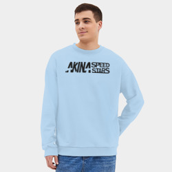 Мужской свитшот oversize без начеса хлопок Akina Speed star - фото 2