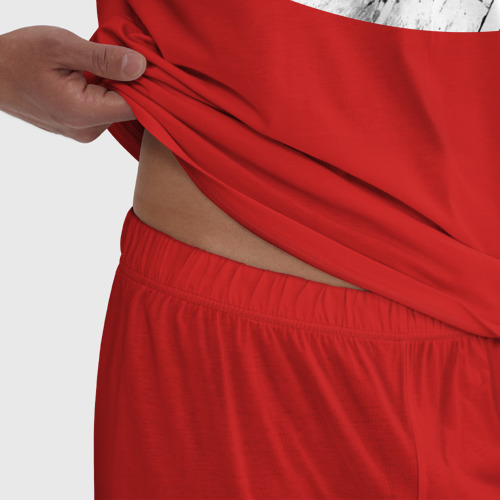 Мужская пижама хлопок Initial D машина, цвет красный - фото 6