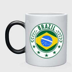 Кружка хамелеон Brazil - Бразилия ЧМ-2014