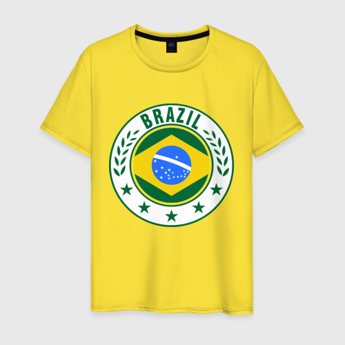 Мужская футболка хлопок Brazil - Бразилия ЧМ-2014 Фото 01 Мужская футболка хлопок Brazil - Бразилия ЧМ-2014 Фото 01