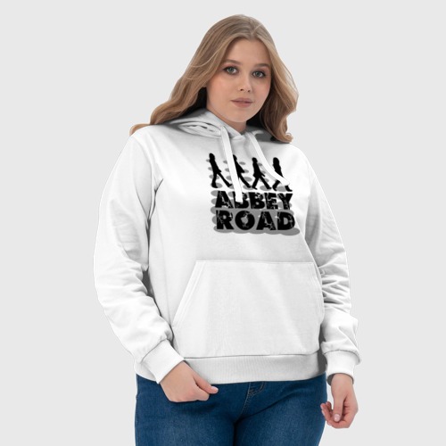 Женская толстовка хлопок Abbey Road, цвет белый - фото 6