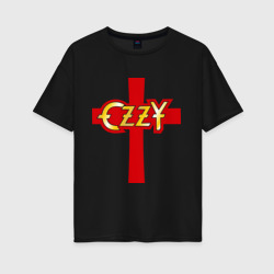 Женская футболка хлопок Oversize Ozzy Osbourne Оззи Осборн