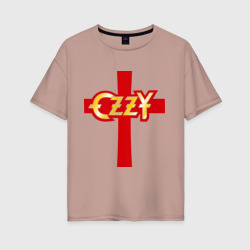 Женская футболка хлопок Oversize Ozzy Osbourne Оззи Осборн