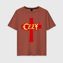 Ozzy Osbourne Оззи Осборн – Женская футболка хлопок Oversize с принтом купить со скидкой в -16%