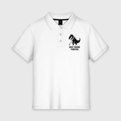 Женское поло хлопок Годзилла Best friend