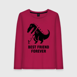 Женский лонгслив хлопок Годзилла Best friend