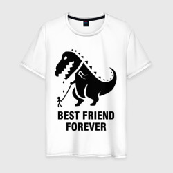 Мужская футболка хлопок Годзилла Best friend