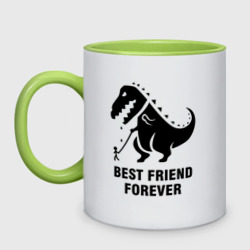 Кружка двухцветная Годзилла Best friend