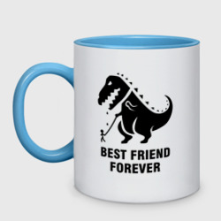 Кружка двухцветная Годзилла Best friend