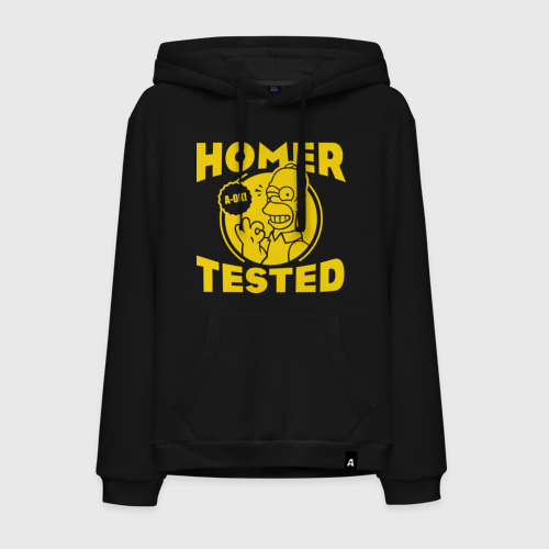 Мужская толстовка хлопок Homer tested, цвет черный