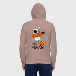 Мужская толстовка на молнии хлопок True vegan истинный веган - фото 2