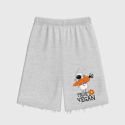 Женские шорты oversize футер хлопок True vegan истинный веган