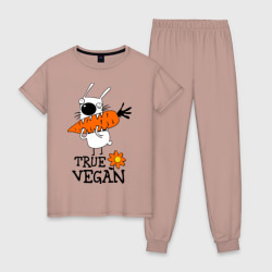 Женская пижама хлопок True vegan истинный веган