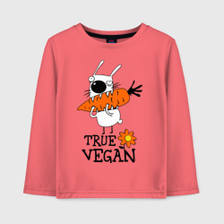 Детский лонгслив хлопок True vegan истинный веган
