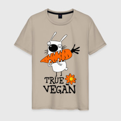 Мужская футболка хлопок True vegan истинный веган