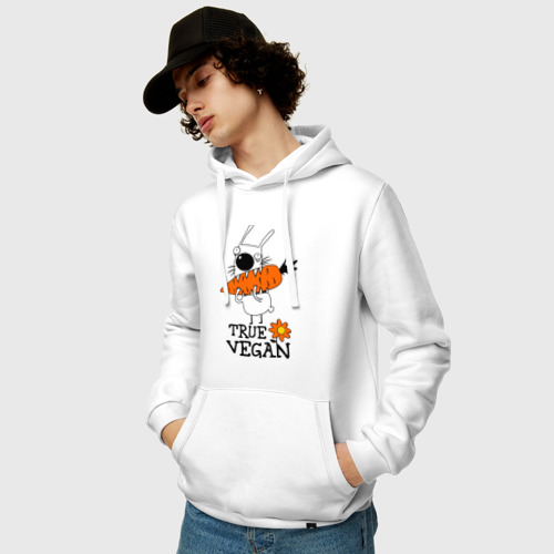 Мужская толстовка хлопок True vegan истинный веган - фото 3