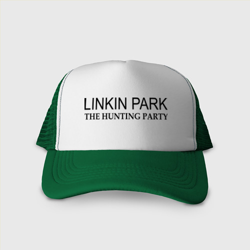 Кепка тракер с сеткой Linkin Park The hunting party, цвет зеленый