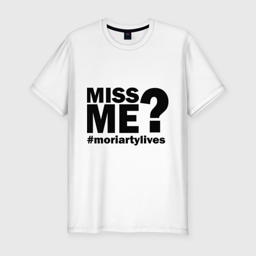 Мужская футболка хлопок Slim Miss me? Moriarty