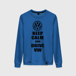 Женский свитшот хлопок Keep calm and Drive vw