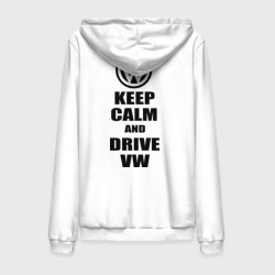 Мужская толстовка на молнии хлопок Keep calm and Drive vw