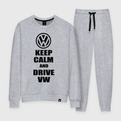 Женский костюм хлопок Keep calm and Drive vw