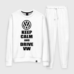 Женский костюм хлопок Keep calm and Drive vw